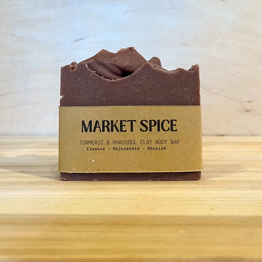 Market Spice Turmeric & Rhassoul Clay Body Bar Soap
