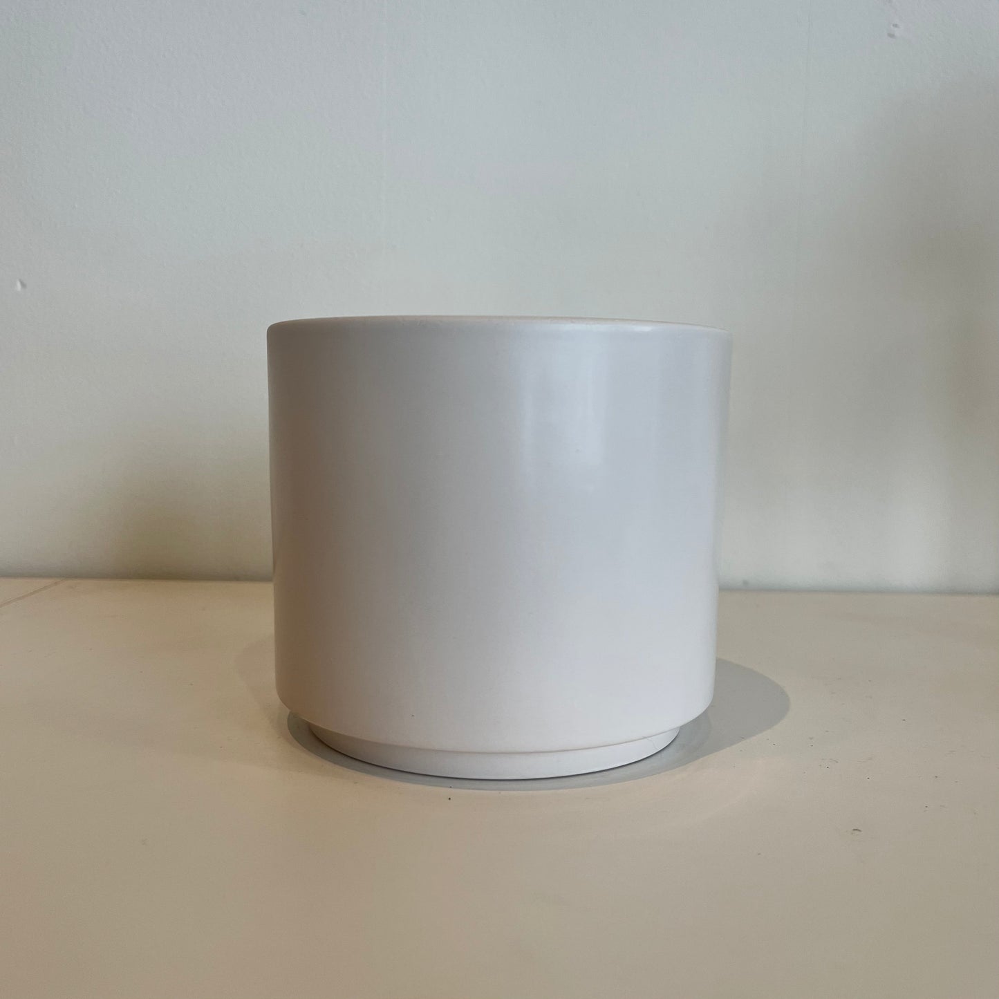 5in Cylinder Pot - Matte White