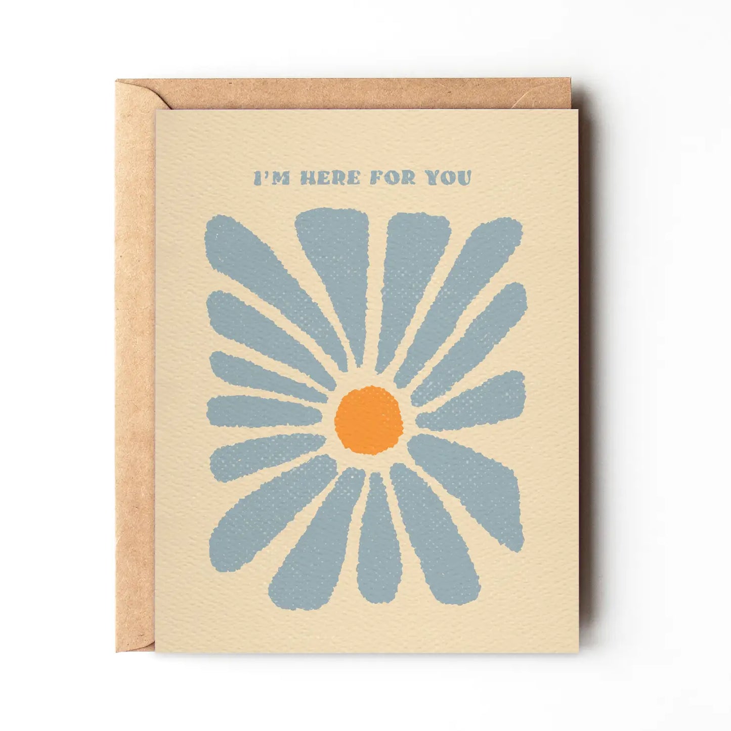 I'm Here For You - Abstract Flower Sympathy Card