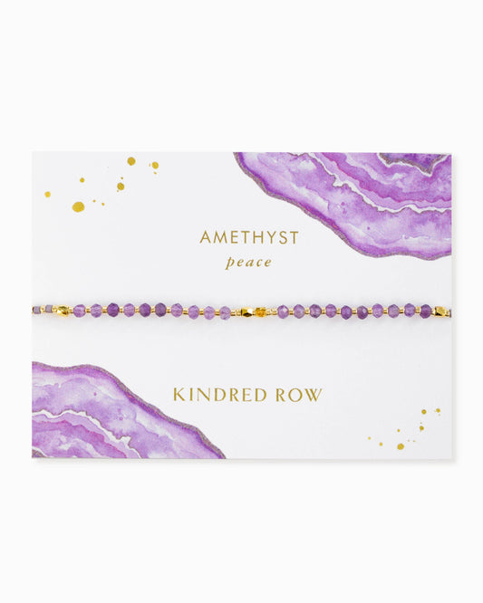 Amethyst Healing Gemstone Stacking Bracelet